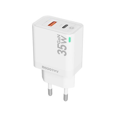 CARGADOR FICHA MODORWY MA3125 35W GAN + QC 3.0