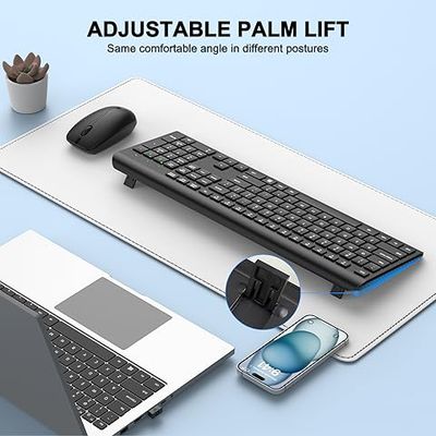 TECLADO Y MOUSE INALAMBICO COMBO BIOJEE W100