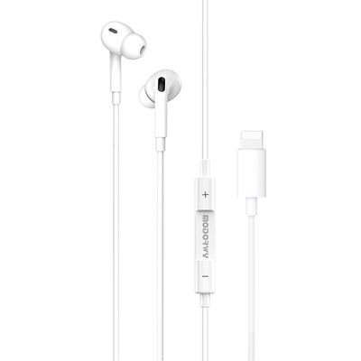 AURICULARES CON GOMITA  CAJA DE ACRÍLICO CONEXIÓN DE IPHONE - MODORWY MD1108