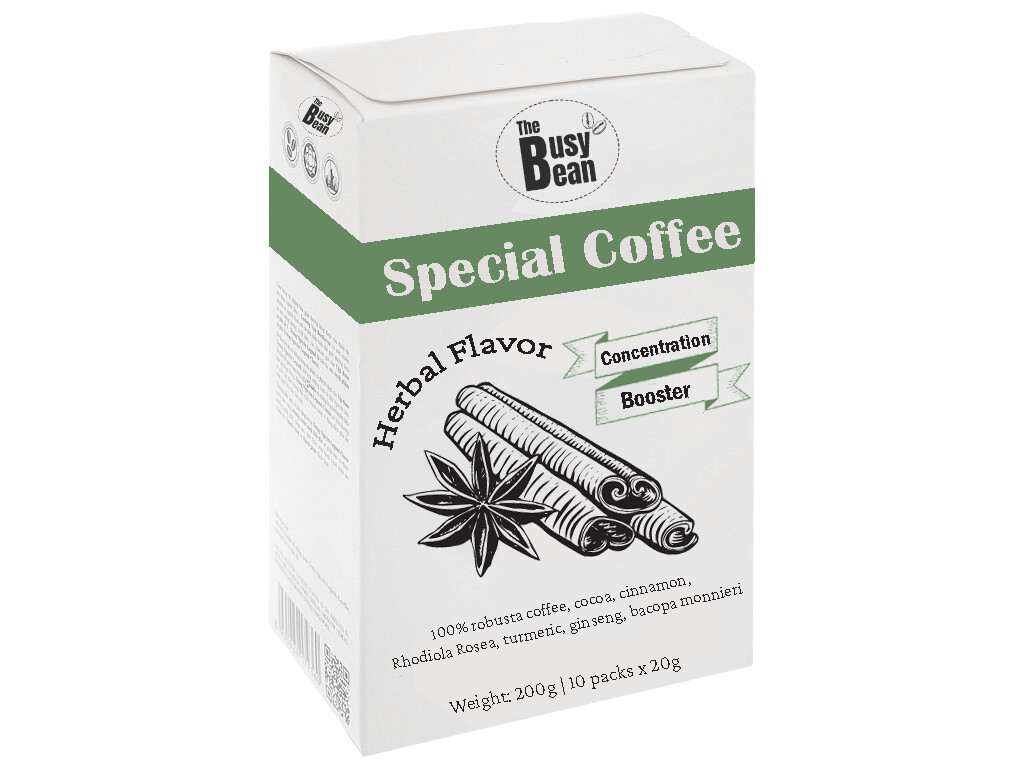 HERBAL COFFEE: CONCENTRATION BOOSTER