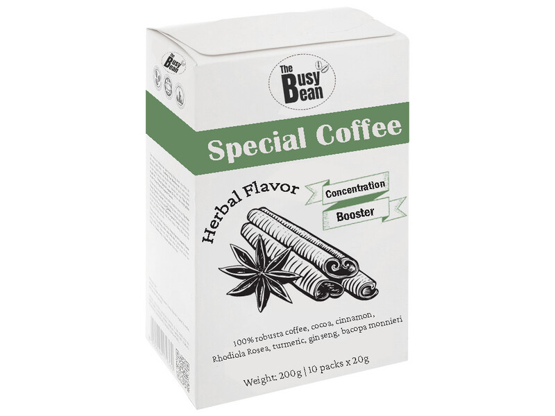 HERBAL COFFEE: CONCENTRATION BOOSTER