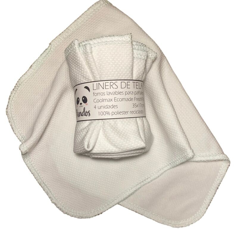 Liners de tela lavables Coolmax - 4 unidades