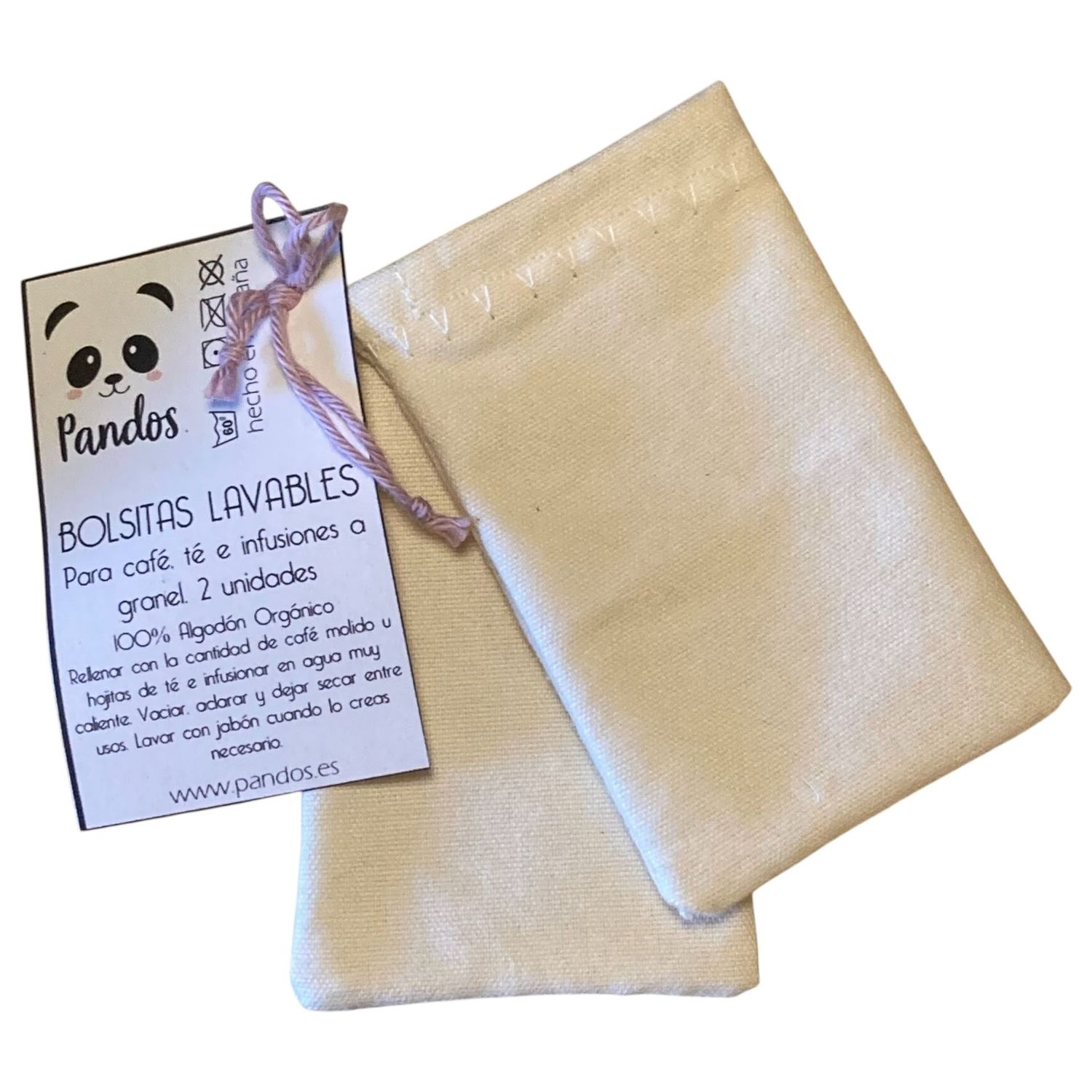 Bolsitas para infusiones y café lavables - 2 unidades Bolsitas para infusiones y café lavables - 2 unidades