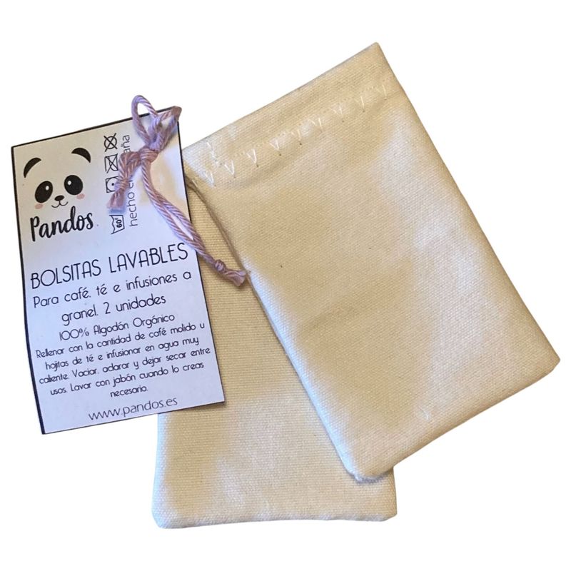 Bolsitas para infusiones y café lavables - 2 unidades