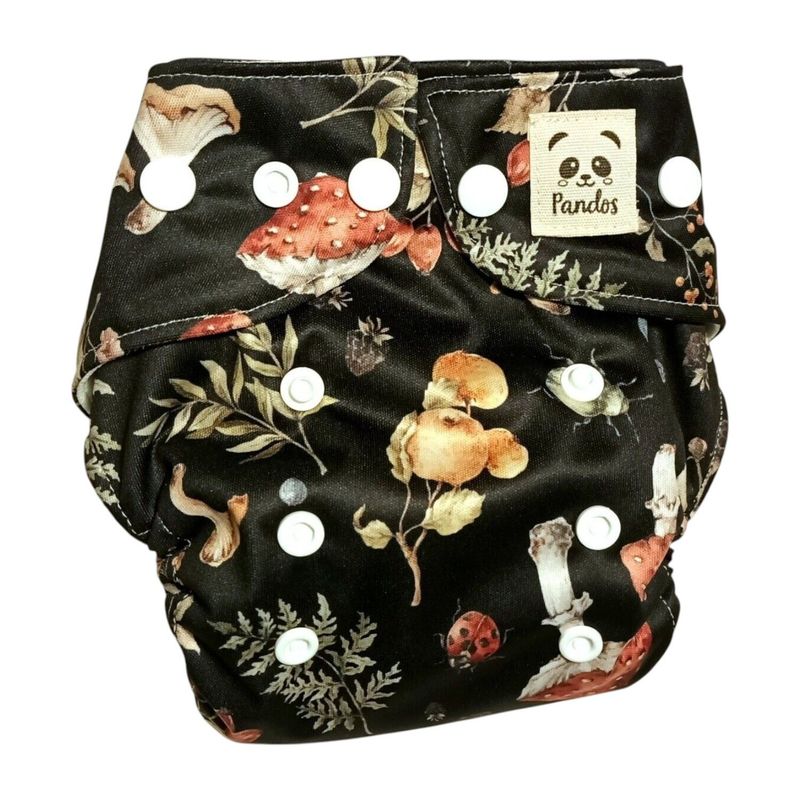 Pañal de Bolsillo Pandos Unitalla 6-16kg - Coolmax - Setas