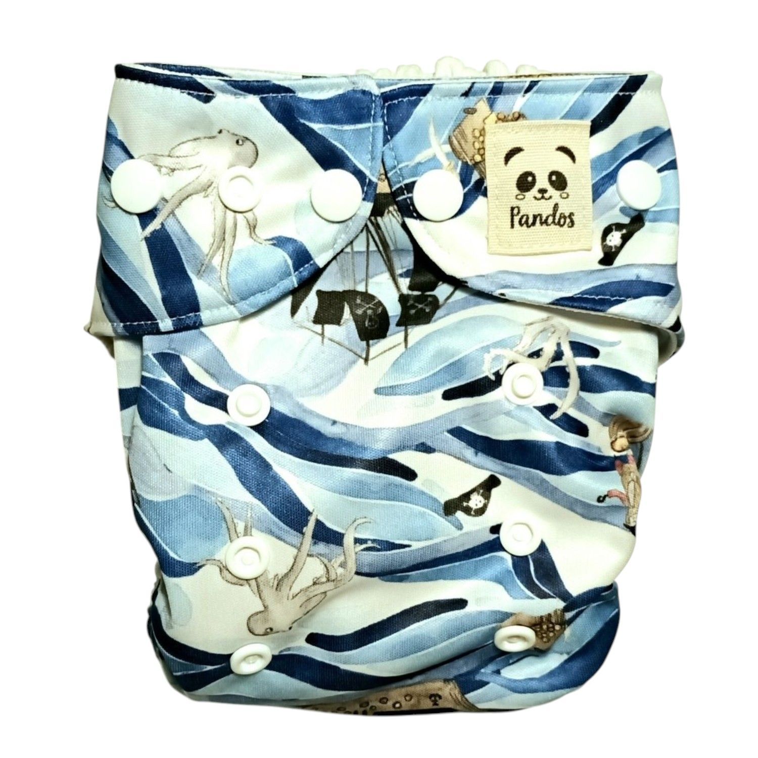 Pañal de Bolsillo Pandos Unitalla 6-16kg - Coolmax - Piratas Pañal de Bolsillo Pandos Unitalla 6-16kg - Coolmax - Piratas