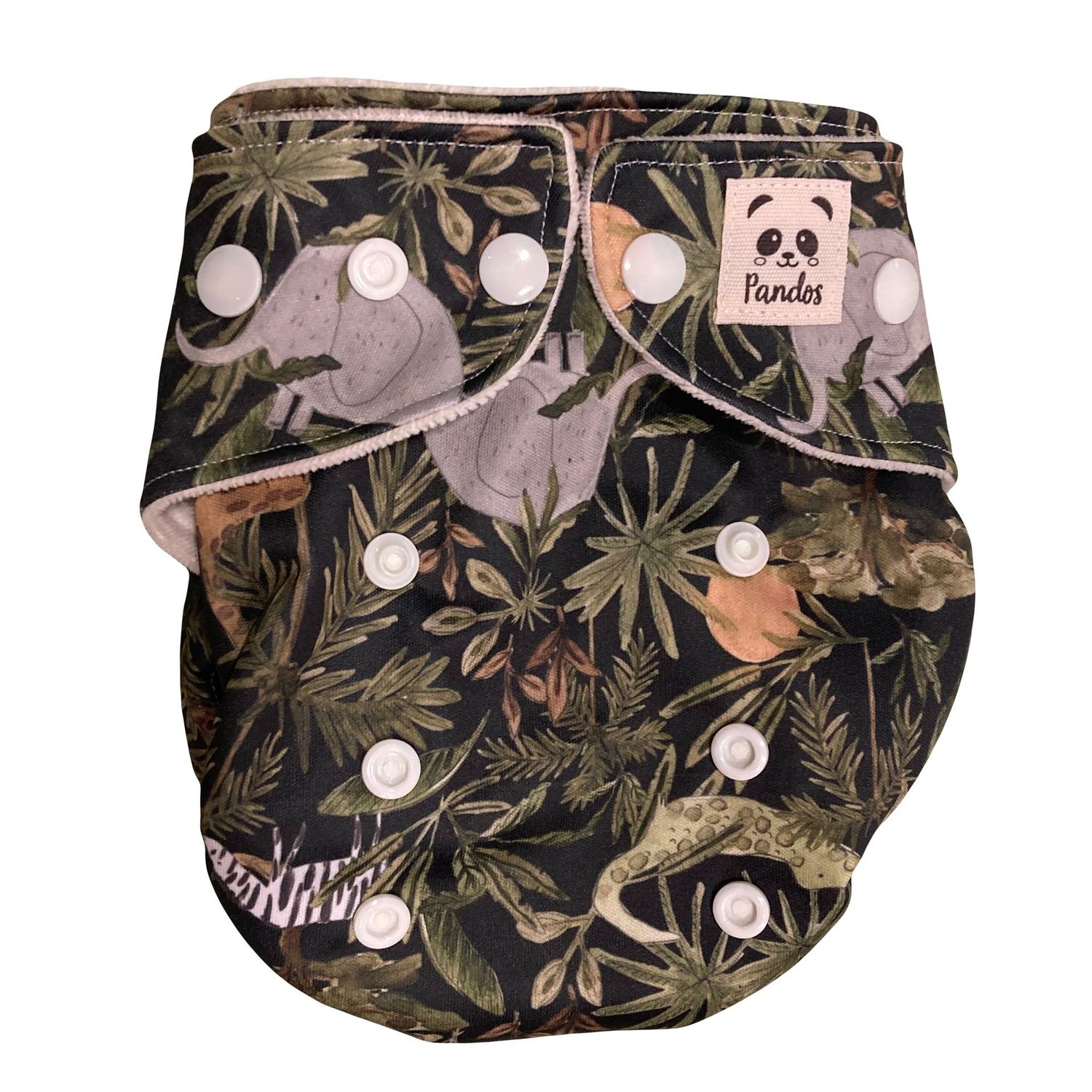 Pañal de Bolsillo Pandos Unitalla 6-16kg - interior Algodón Orgánico - Selva Pañal de Bolsillo Pandos Unitalla 6-16kg - interior Algodón Orgánico - Selva