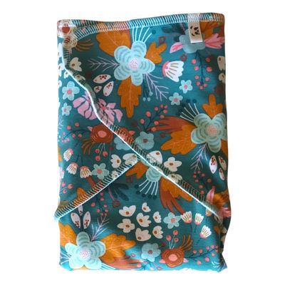 Preflat Pandos Tencel Unitalla 7-17kg - Flores Turquesa