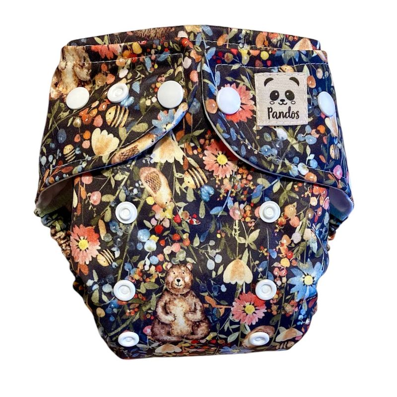 Pañal de Bolsillo Pandos Unitalla 6-16kg - interior Algodón Orgánico - Bosque