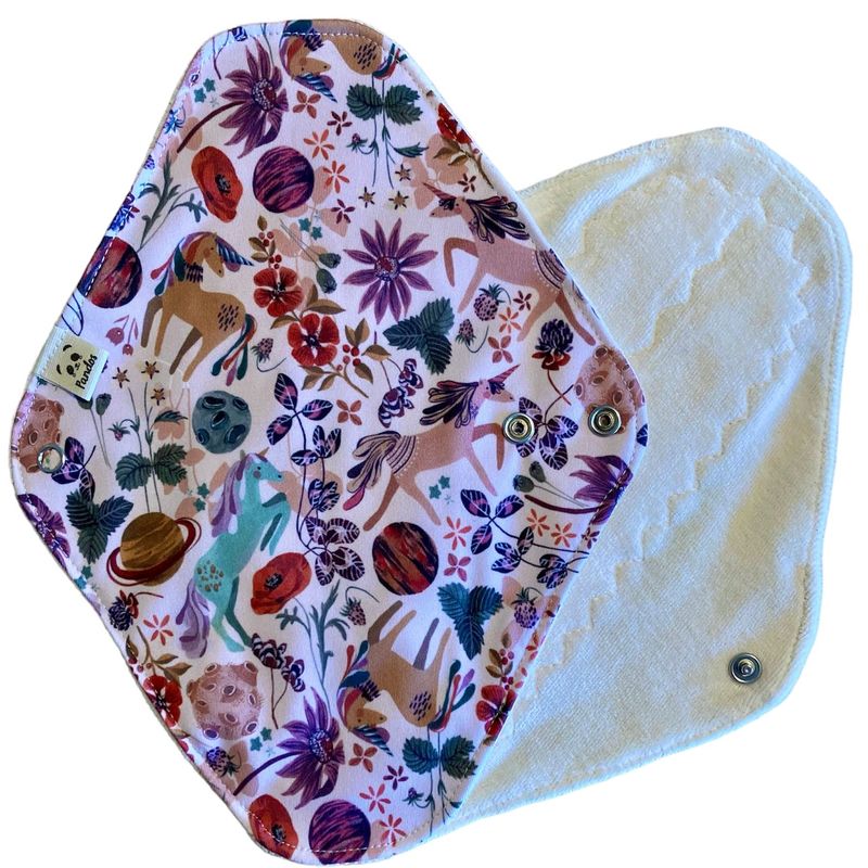 Compresa de tela Pandos - Talla S - Unicornios