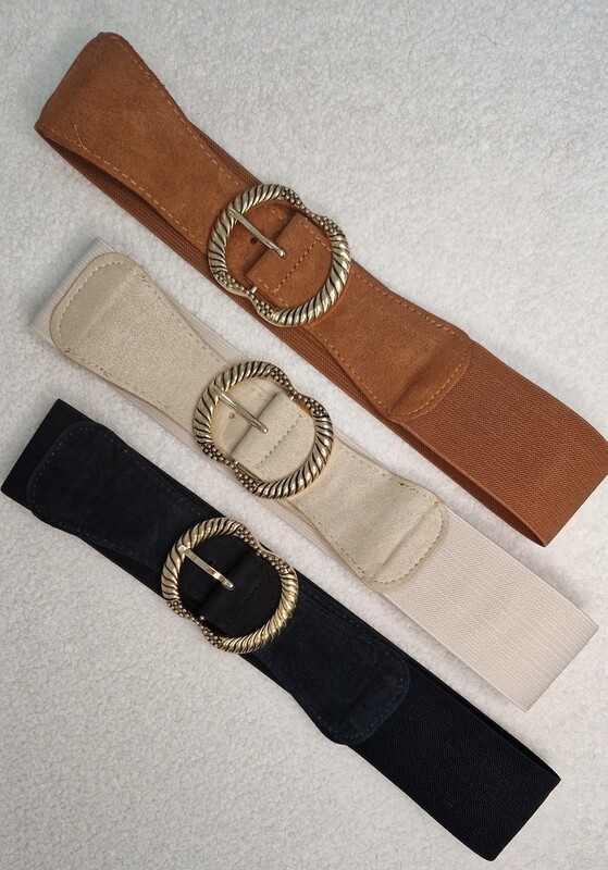 Ceinture élastique boucle doré