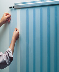 STRIP CURTAIN EASIMOUNT 401SA 110 X 90 COOLER SMOOTH 8"