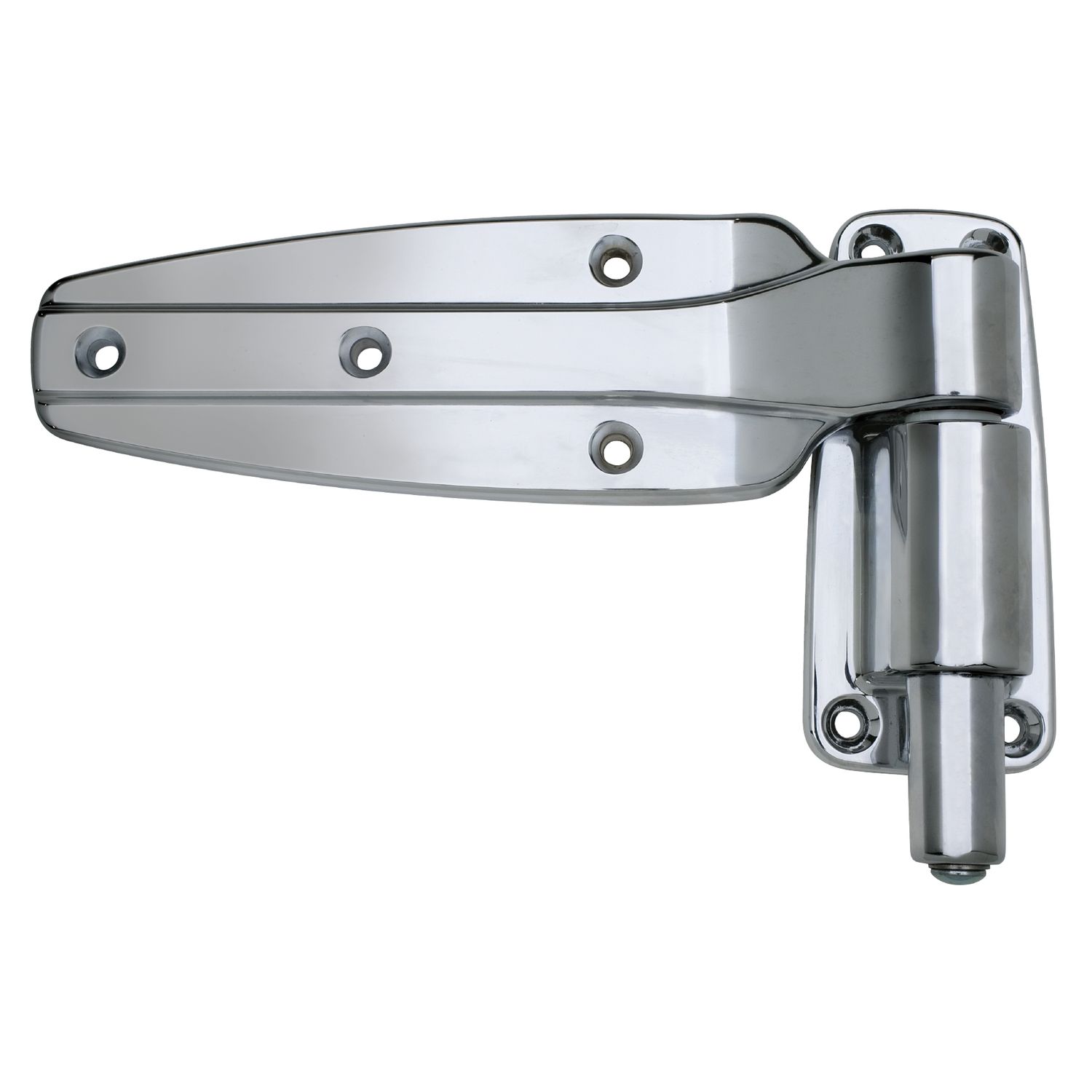Kason® 1248 Reversible 1/8" Offset Spring Assist Cam-Rise Hinge, Chrome