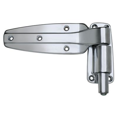 Kason® 1248 Reversible 1/8" Offset Spring Assist Cam-Rise Hinge, Chrome