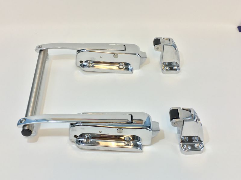 SafeGuard Two-Point Padlocking Latch, Chrome