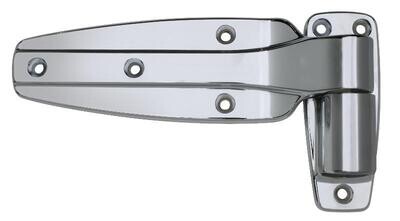 Reversible 1-3/8 Reversible 1-3/8" Offset Cam-Rise Hinge, Polished Chrome