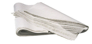 White Protective Newspaper