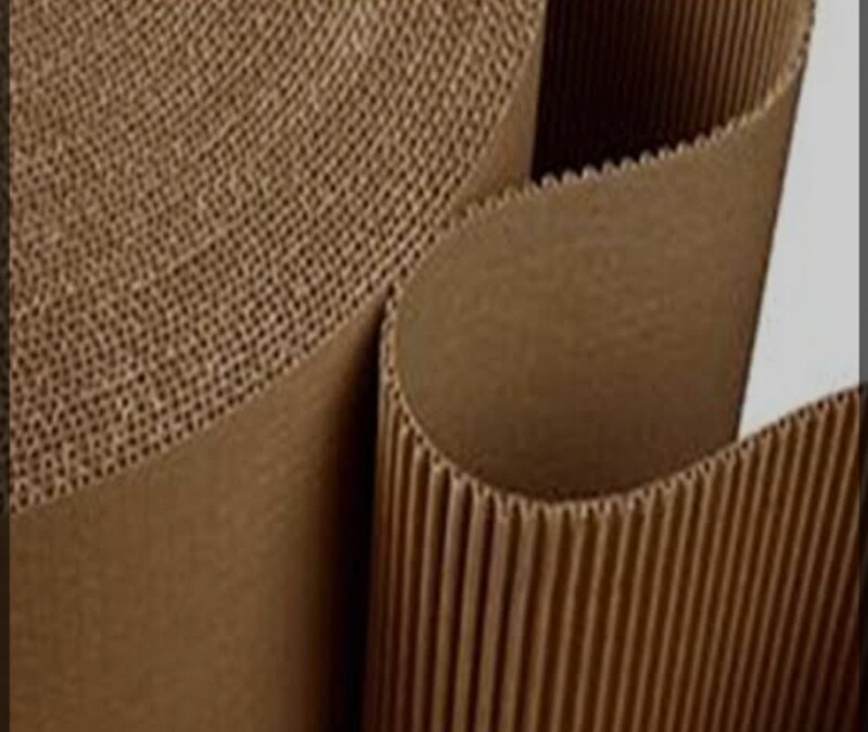 Roll of Corrugated Cardboard