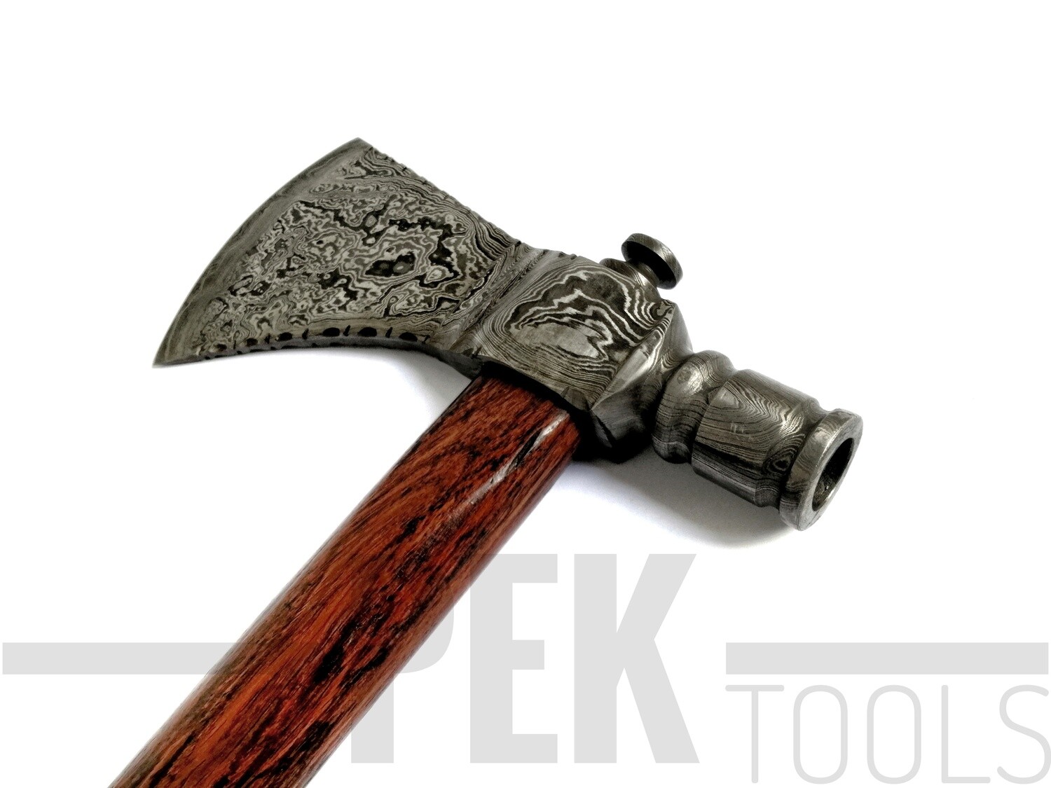 PEK Custom Handmade Damascus Steel Axe with