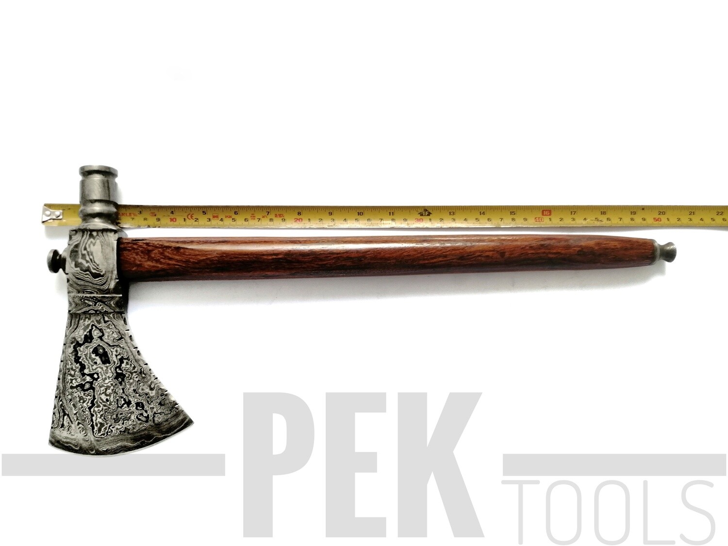 PEK Custom Handmade Damascus Steel Axe with