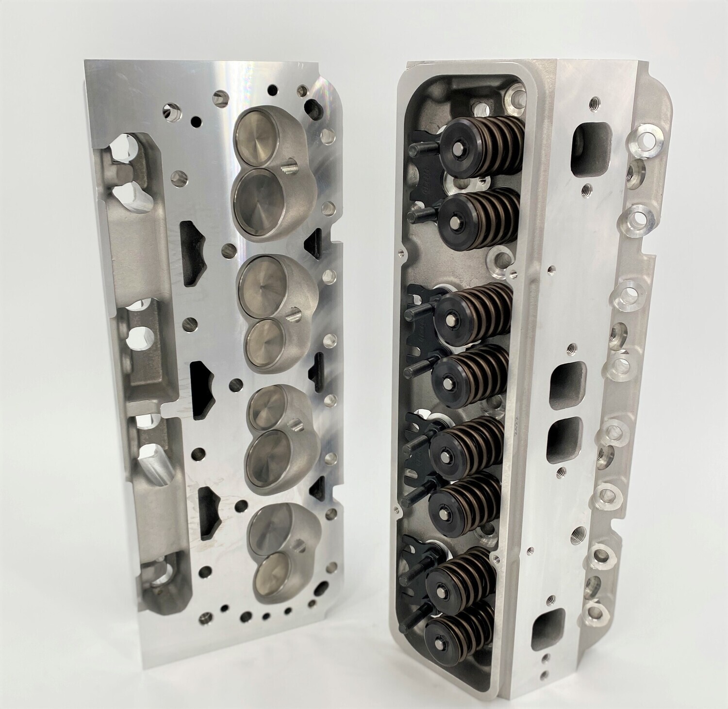 SBC 200cc Cylinder head, 64cc 0.640&quot; løft til Solid roller knast