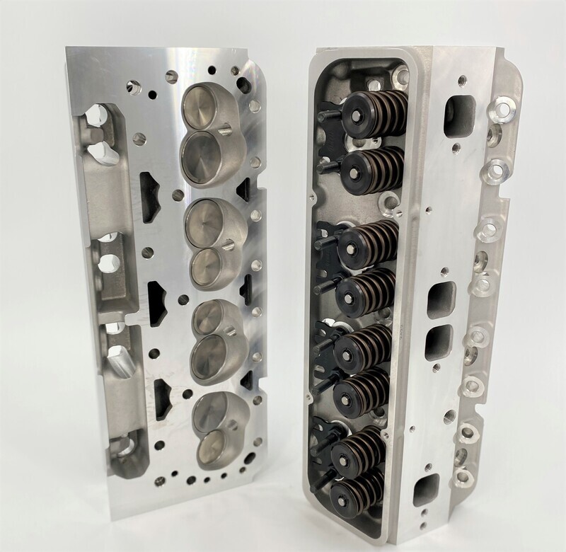 SBC 200cc Cylinder head, 64cc 0.630&quot; løft til Hydraulic roller knast