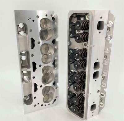 SBC 200cc Cylinder head, 64cc 0.630&quot; løft til Hydraulic roller knast
