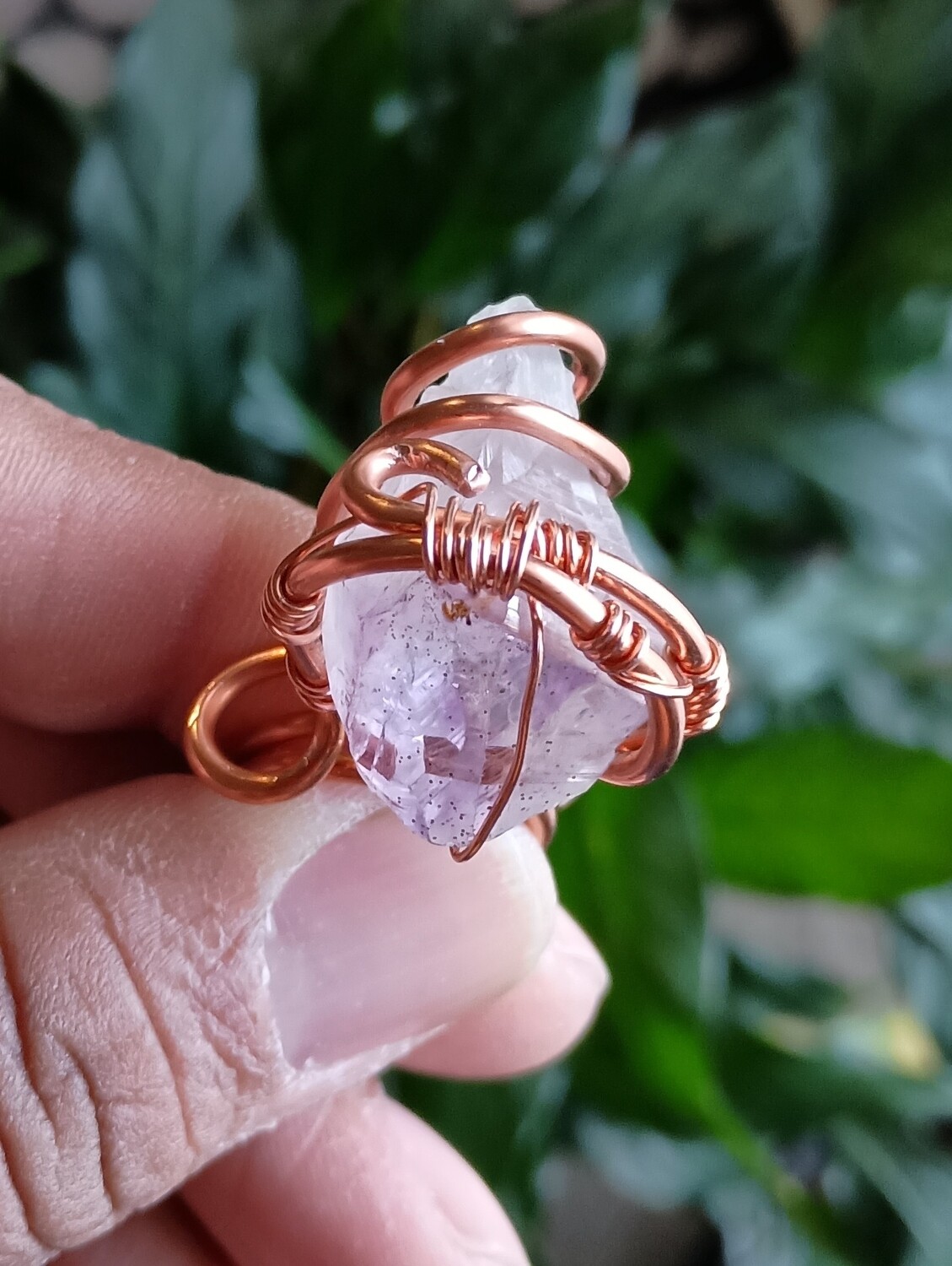 Adjustable Amethyst Ring