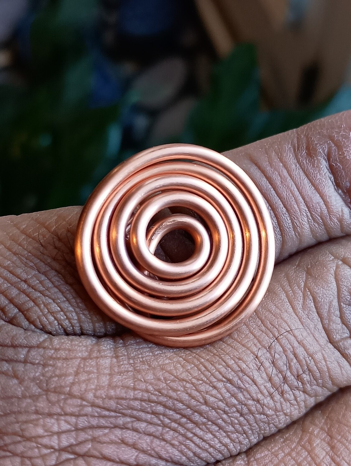 Medium Circular Copper Ring