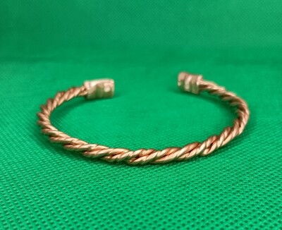 7 inch Pure Copper Triple Twist Bracelet