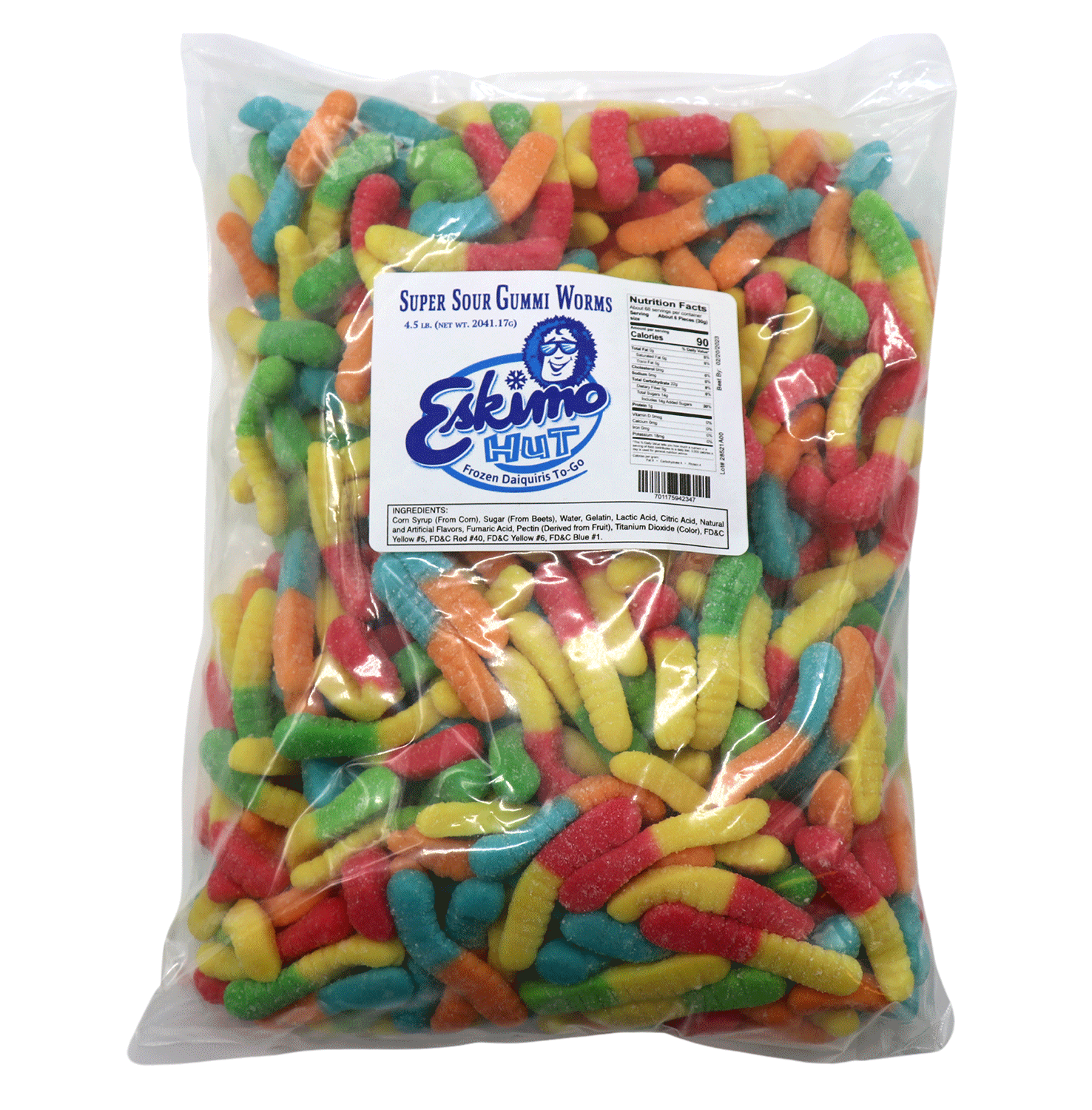 Eskimo Hut Sour Worms 4ct/cs