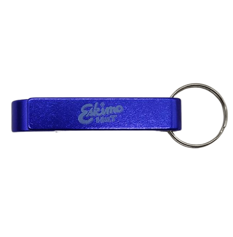 Eskimo Hut Blue Bottle Opener - 10 pk