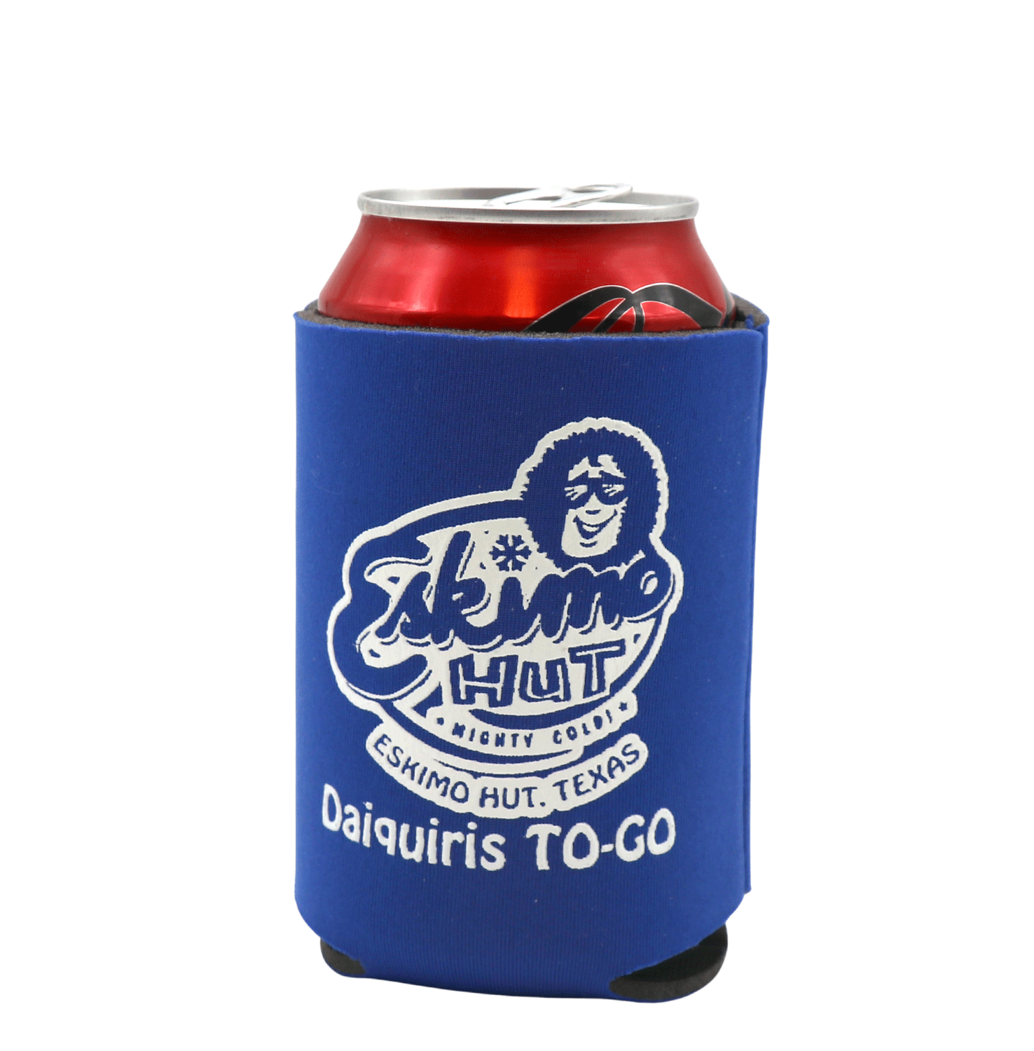 Eskimo Hut Blue Foldable Pocket Koozie - 10 pk