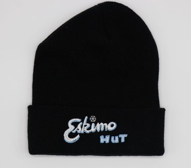 Beanie - Navy w White Logo