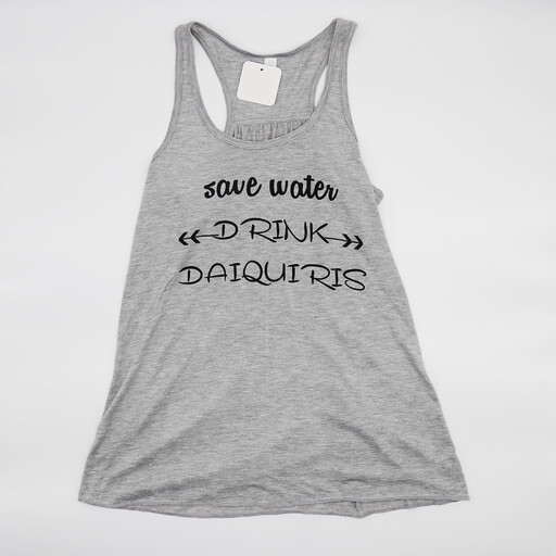 Save Water, Drink Daiquiris Tank - Bella Grey