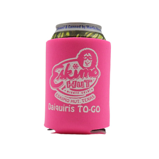 Eskimo Hut Foldable Pink Koozie - 10 pk