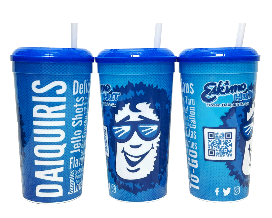 Eskimo Hut 32oz. Plastic Souvenir Cups - 250 pk