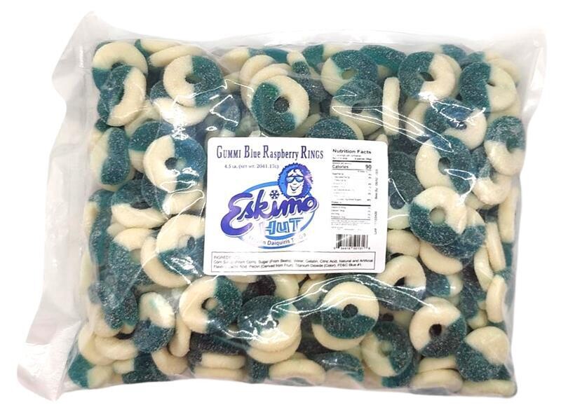 Eskimo Hut Blue Raspberry Rings 4ct/cs