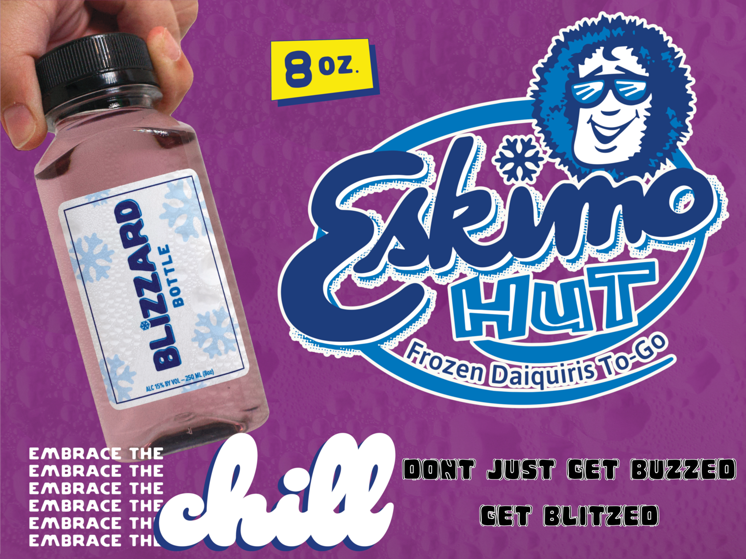 8oz Blitzed Bottle Yard Signs