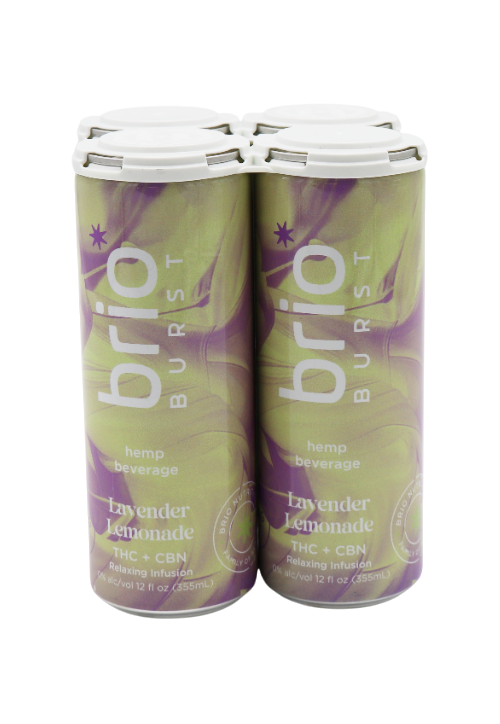 Brio Lavender Lemonade THCA Water 4Pk