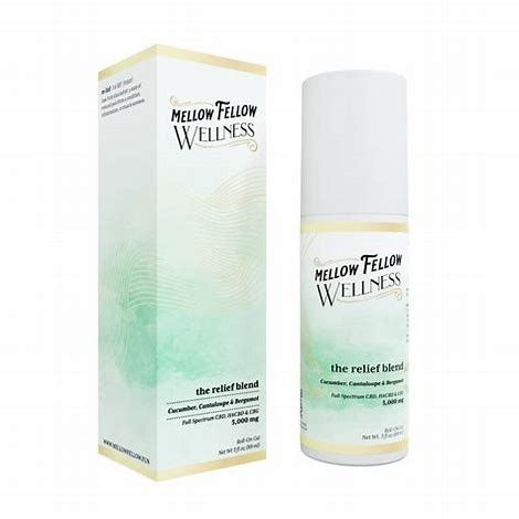 Mellow Fellow Wellness Roll-On Relief Cucumber Cantaloupe Bergamot/Lavender Neroli Frankincense (2ct)