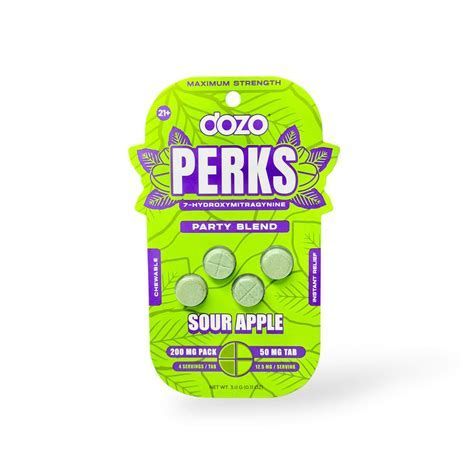Dozo Perks Sour Apple 10 Pac