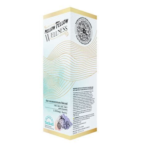 Mellow Fellow CBD Tincture Momentum: The Energy Blend Berry (2ct)