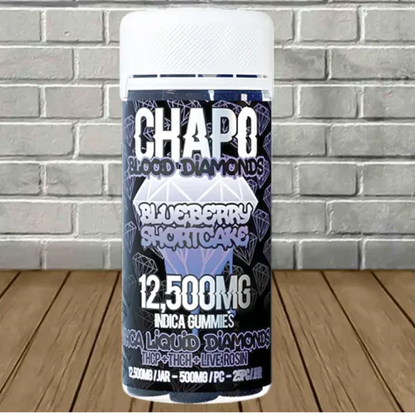 Chapo Gummies Jars 25ct Blueberry Shortcake
