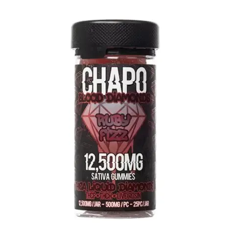 Chapo Gummies Jars 25ct Ruby Fizz