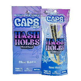 Caps Hash Holes Blue Razz