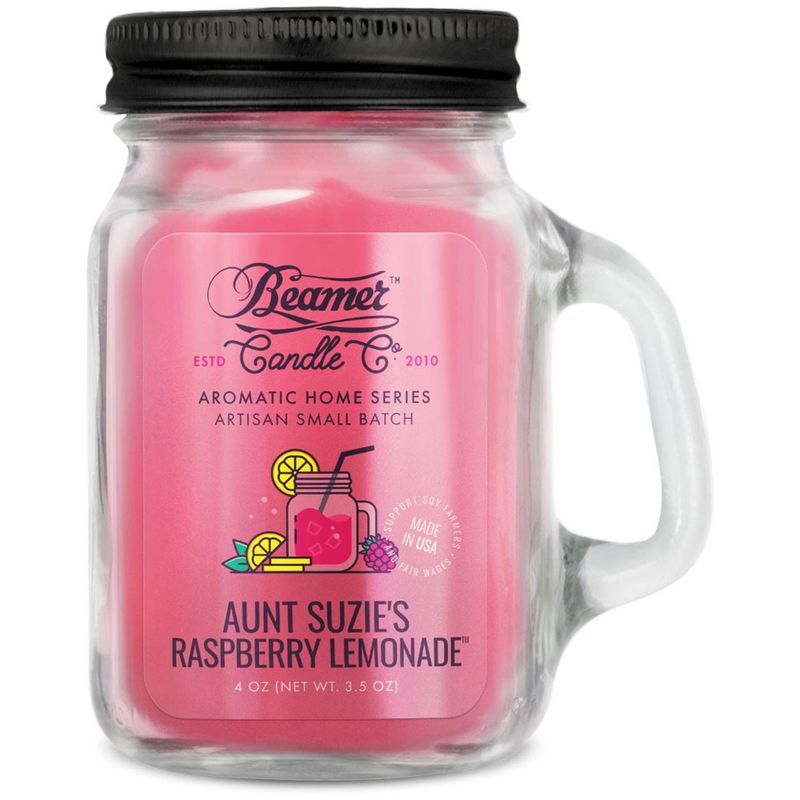 Beamer Candle Large, Aunt Suzie&#39;s Raspberry Lemonade