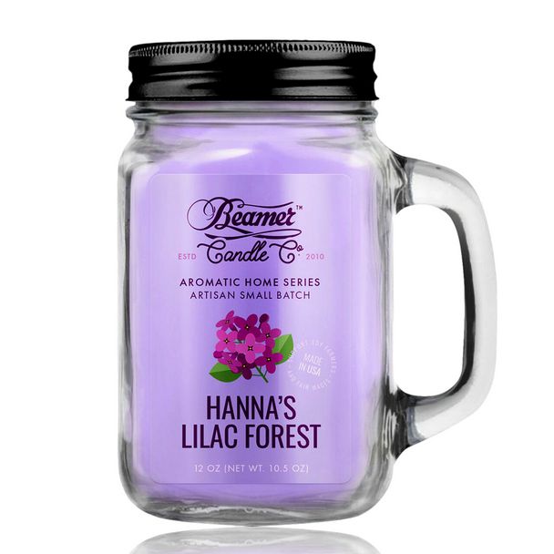 Beamer Candle Small, Hannah&#39;s Lilac Forest