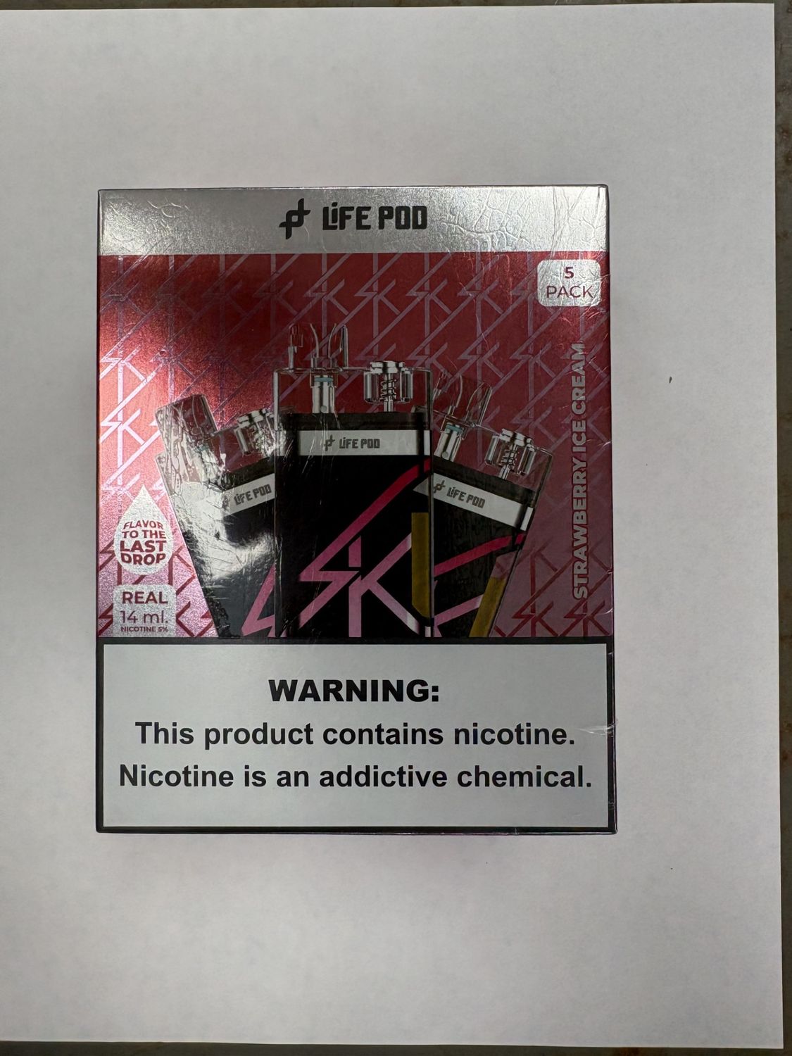 Life Pod Strawberry Ice Cream