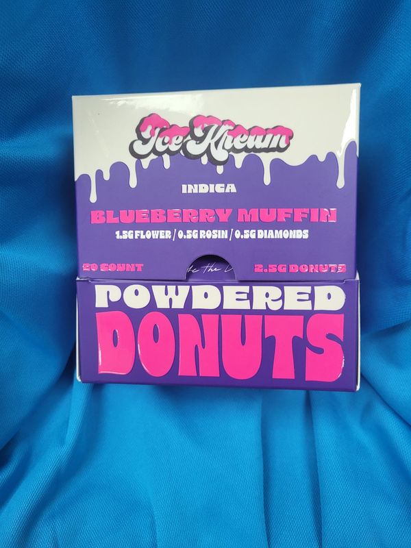Powdered Donuts Blueberry Muffin Indica